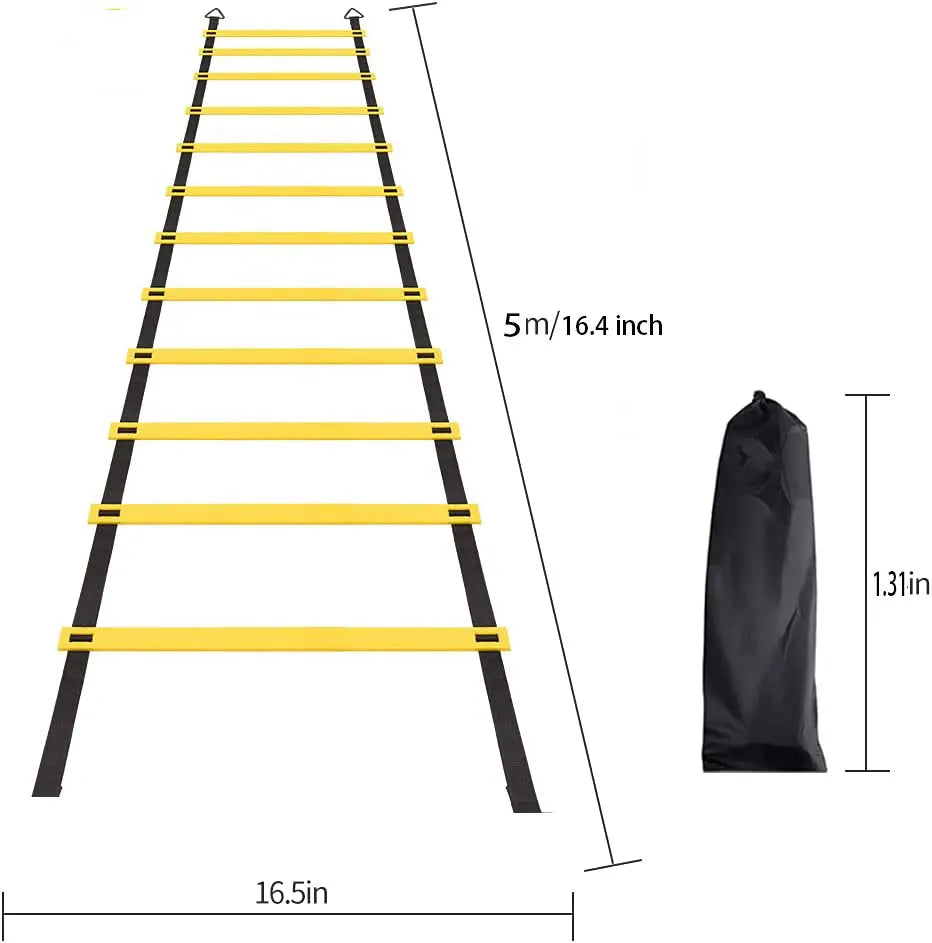 Agility Ladders Nylon Straps For Speed Training And Sports Flexibility Agility Football Training Energy Ladder Equipment - Slobuy