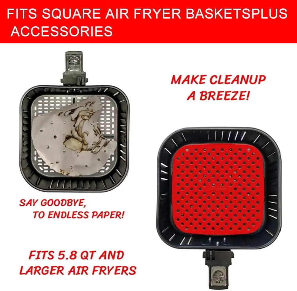 Air Fryer Silicone Mat Kitchen Accessories Non-stick Baking Mat Pastry Tools Accessories Bakeware Oil Mats Cake Grilled Saucer - Slobuy