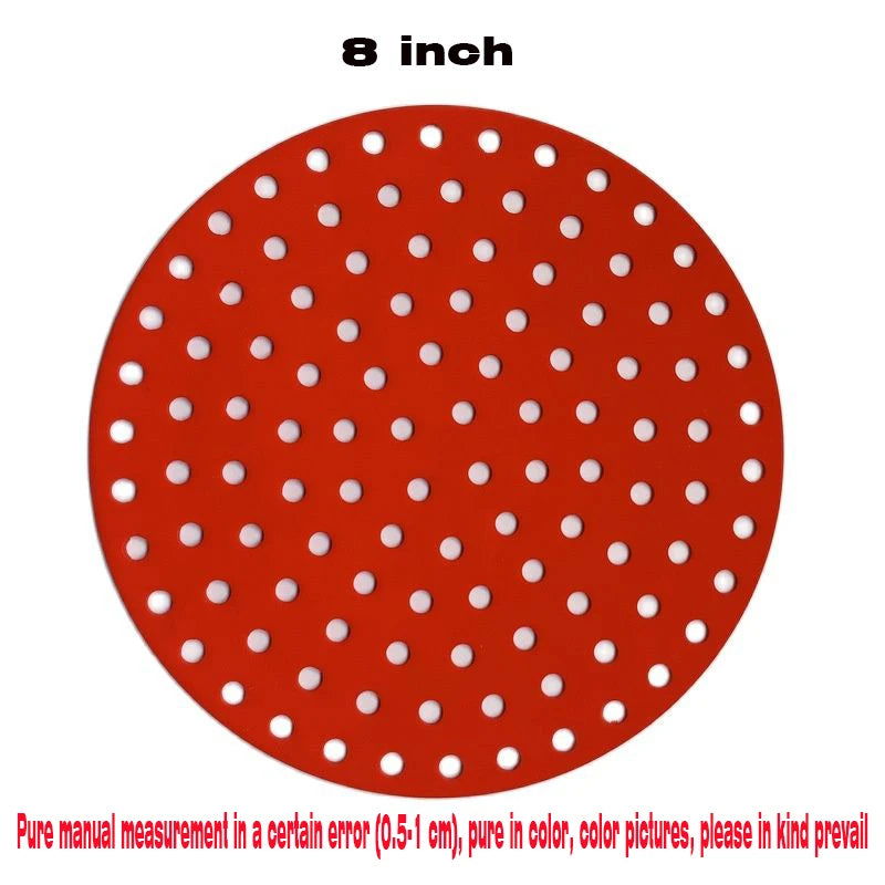 Air Fryer Silicone Mat Kitchen Accessories Non-stick Baking Mat Pastry Tools Accessories Bakeware Oil Mats Cake Grilled Saucer - Slobuy