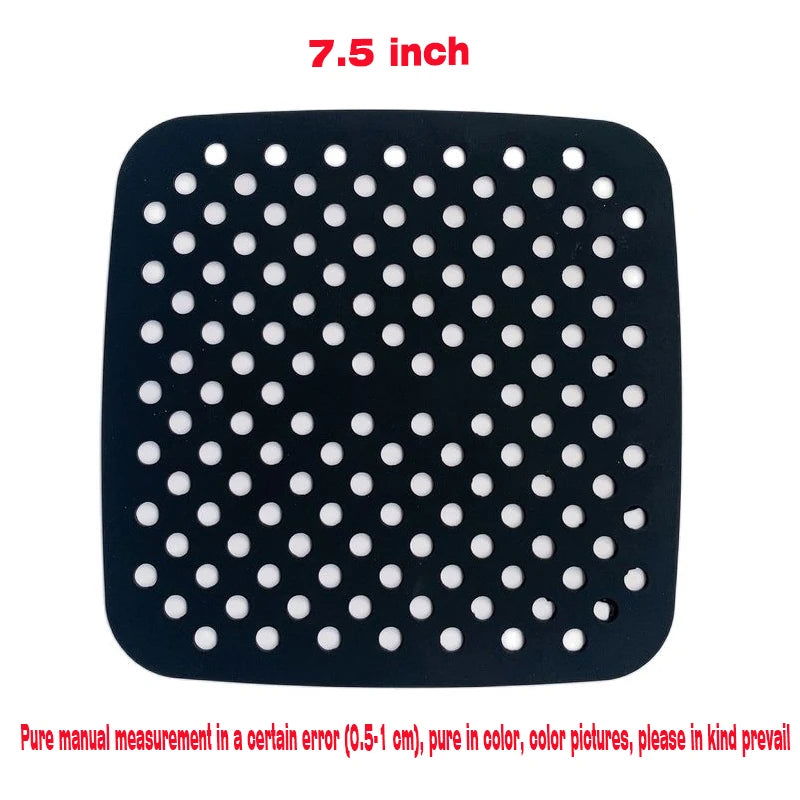 Air Fryer Silicone Mat Kitchen Accessories Non-stick Baking Mat Pastry Tools Accessories Bakeware Oil Mats Cake Grilled Saucer - Slobuy