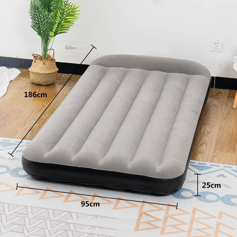 Air Mattress Inflatable Camping Air Bed with Build-in Pillow for Family, Camping and Travel,  Waterproof and Comfortable - Slobuy