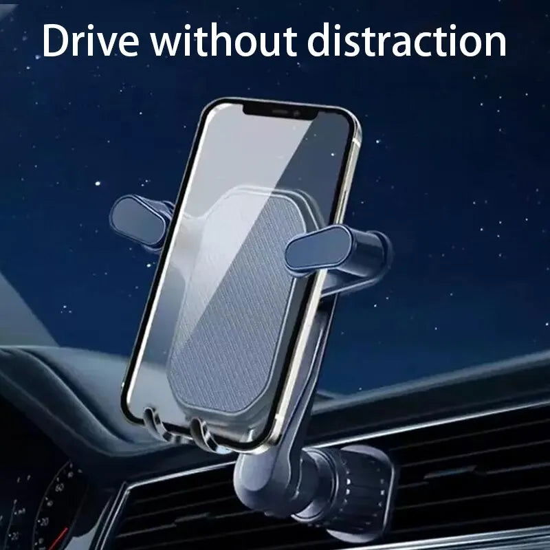Air Vent Car Phone Holder Gravity Lock Phone Mount 360-Degree Flexible Adjustment Universal Auto Phone Stand for 4-7 Inches - Slobuy
