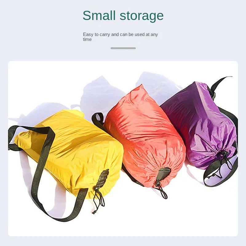 Air Waterproof Lazy Inflatable Sofa Portable Outdoor Beach Air Sofa Sleeping Bag Bed Oxford Cloth 240x70cm - Slobuy