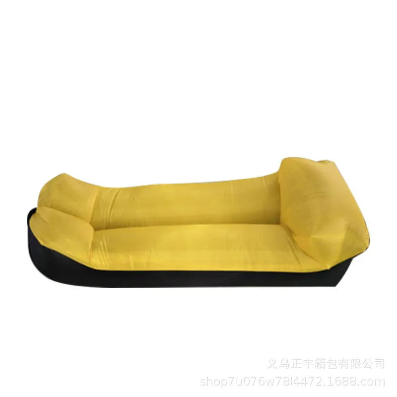 Air Waterproof Lazy Inflatable Sofa Portable Outdoor Beach Air Sofa Sleeping Bag Bed Oxford Cloth 240x70cm - Slobuy