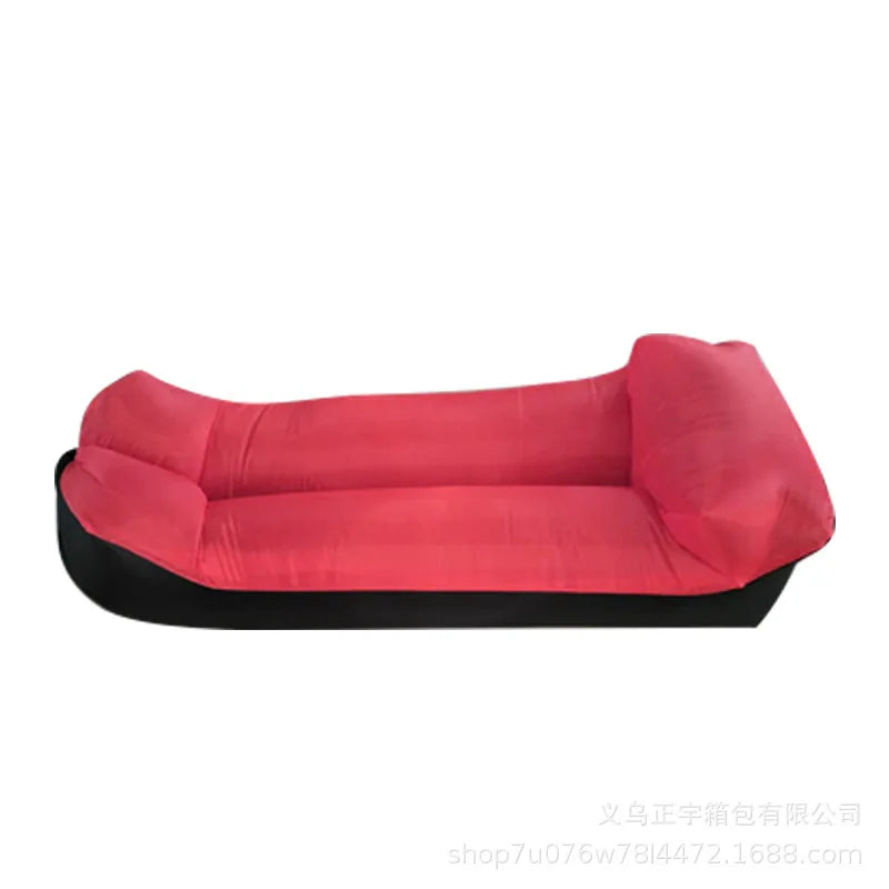 Air Waterproof Lazy Inflatable Sofa Portable Outdoor Beach Air Sofa Sleeping Bag Bed Oxford Cloth 240x70cm - Slobuy