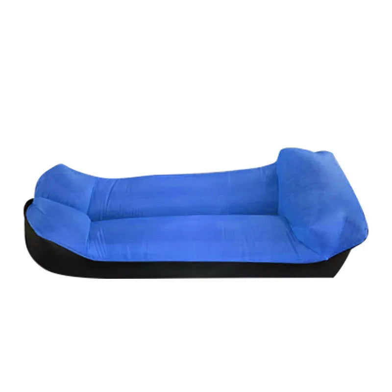 Air Waterproof Lazy Inflatable Sofa Portable Outdoor Beach Air Sofa Sleeping Bag Bed Oxford Cloth 240x70cm - Slobuy