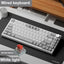Ajazz Ak820 RGB Tri-Mode Gaming Mechanical Keyboard 82 Key Bluetooth 2.4GHz Wireless Gamer Keyboard Custom Gasket for Pc Laptop - Slobuy