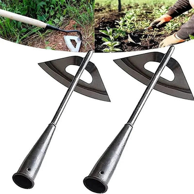 All-Steel Hardened Hollow Hoe Handheld Weeding Rake Planting Vegetables Farm Garden Agriculture Weeding Too - Slobuy