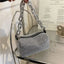 Allover Rhinestone Bucket Bag, Glitter Chain Prom Purse, Women's Mini Crossbody Bag (6.3*3.54) Inch - Slobuy