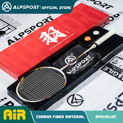 Alpsport AIR 10U  Ultralight 52g T800 Badminton Racket Fast rebound  Imported max 28lbs Carbon fiber + titanium badminton racket - Slobuy
