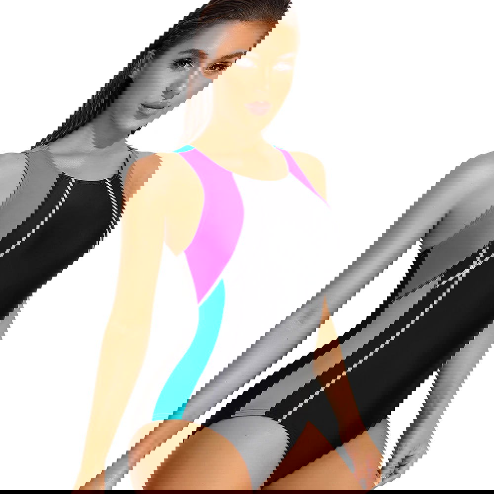 Anfilia One-Piece Swimsuits Women Sports Swimwear Sport Swimsuit Open Back Beach Wear Bathing Suit - Slobuy