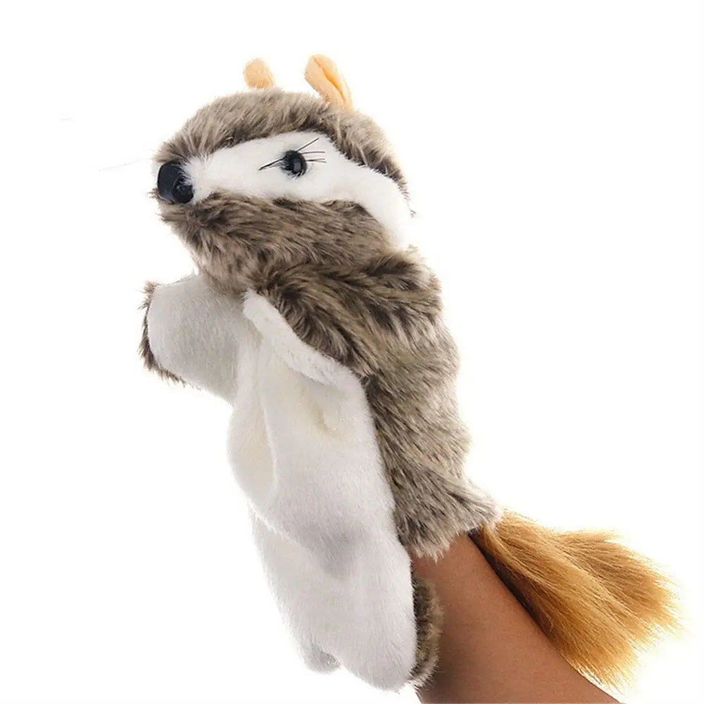 Animal Hand Puppet Cat Dolls Plush Hand Doll Puppets for Telling Story Cartoon Plush Toys - Slobuy