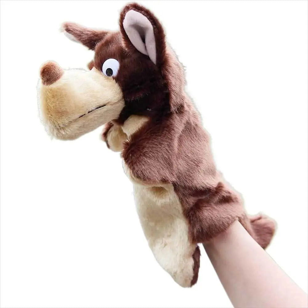 Animal Hand Puppet Cat Dolls Plush Hand Doll Puppets for Telling Story Cartoon Plush Toys - Slobuy