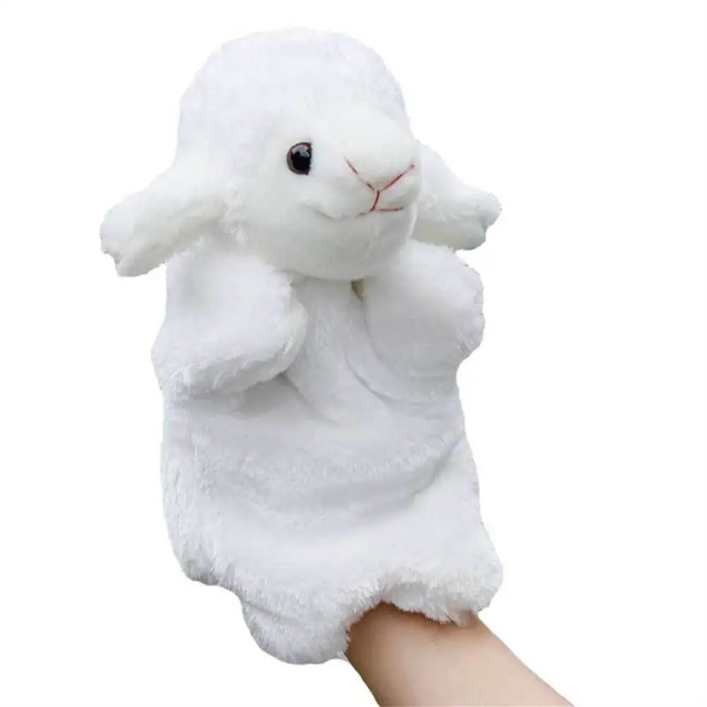Animal Hand Puppet Cat Dolls Plush Hand Doll Puppets for Telling Story Cartoon Plush Toys - Slobuy