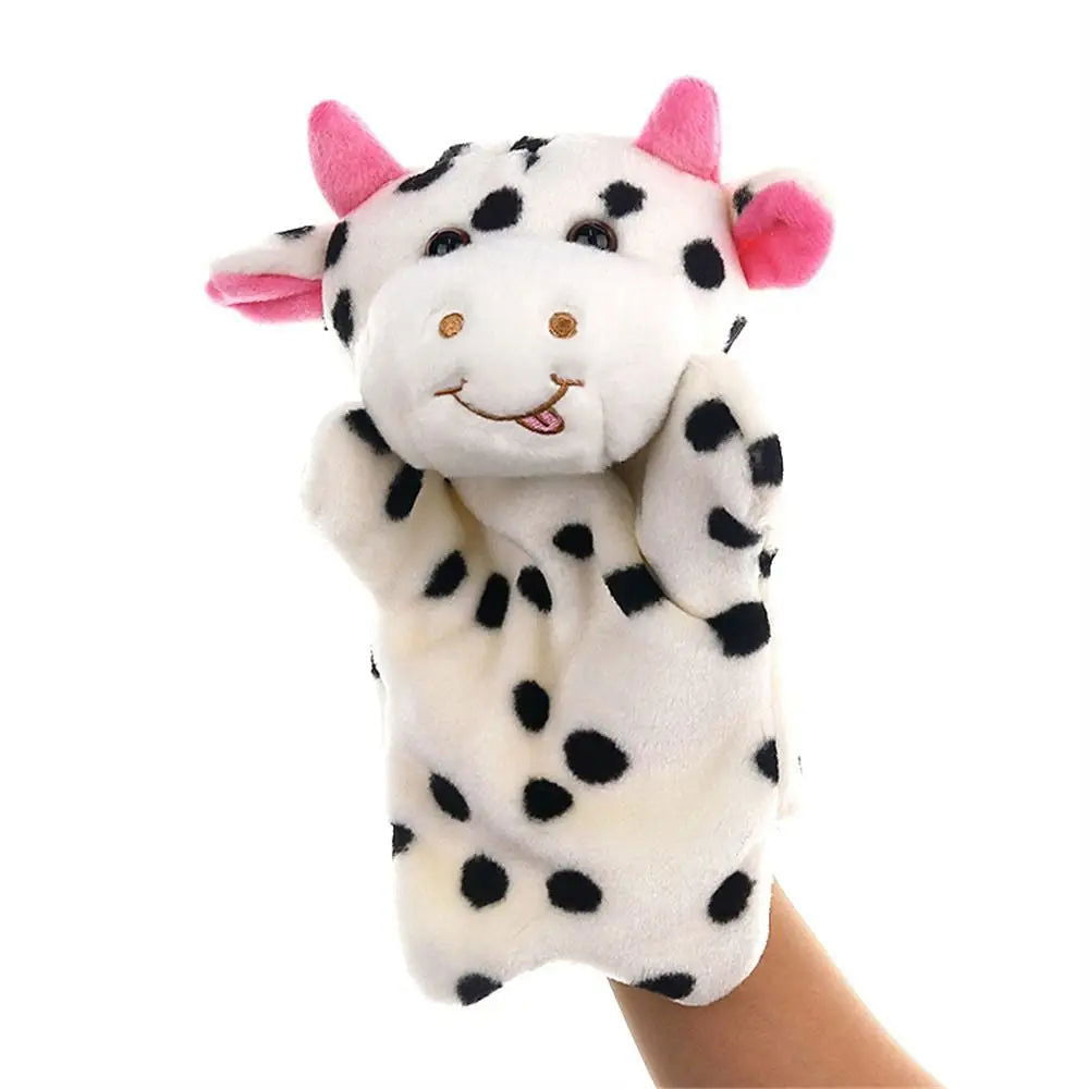 Animal Hand Puppet Cat Dolls Plush Hand Doll Puppets for Telling Story Cartoon Plush Toys - Slobuy