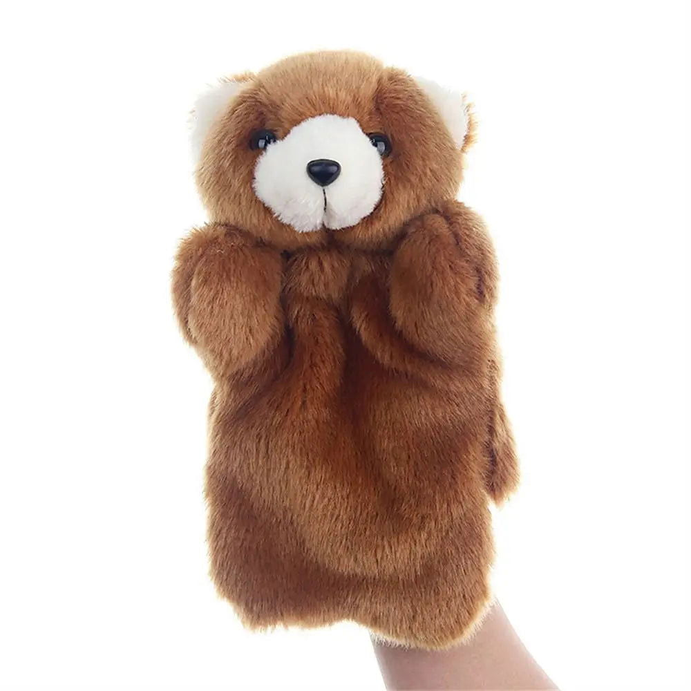 Animal Hand Puppet Cat Dolls Plush Hand Doll Puppets for Telling Story Cartoon Plush Toys - Slobuy