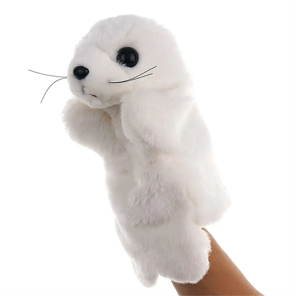 Animal Hand Puppet Cat Dolls Plush Hand Doll Puppets for Telling Story Cartoon Plush Toys - Slobuy