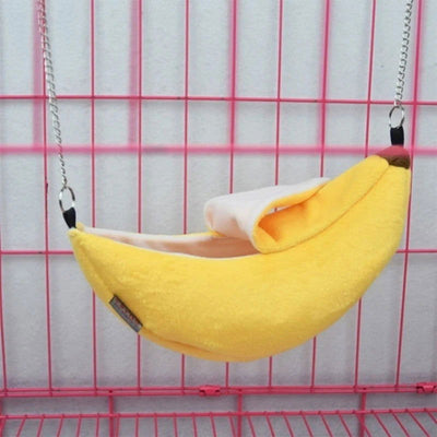 Animals Design Pet Banana Hamster Rat Hammock Cage House Nest  Hamster Warm House  Small Animal Hammock - Slobuy