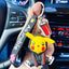 Anime Action Figure Pikachu Psyduck Charmander Snorlax Squirtle Bag Keyring Pendant Birthday Gifts Anime llaveros Keychain - Slobuy
