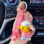 Anime Action Figure Pikachu Psyduck Charmander Snorlax Squirtle Bag Keyring Pendant Birthday Gifts Anime llaveros Keychain - Slobuy