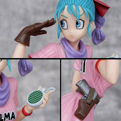 Anime Cartoon Dragon Ball Z 25cm Bulma PVC Action Figure Cute Statue Model Figurine Collectible Dolls Toy Gifts - Slobuy