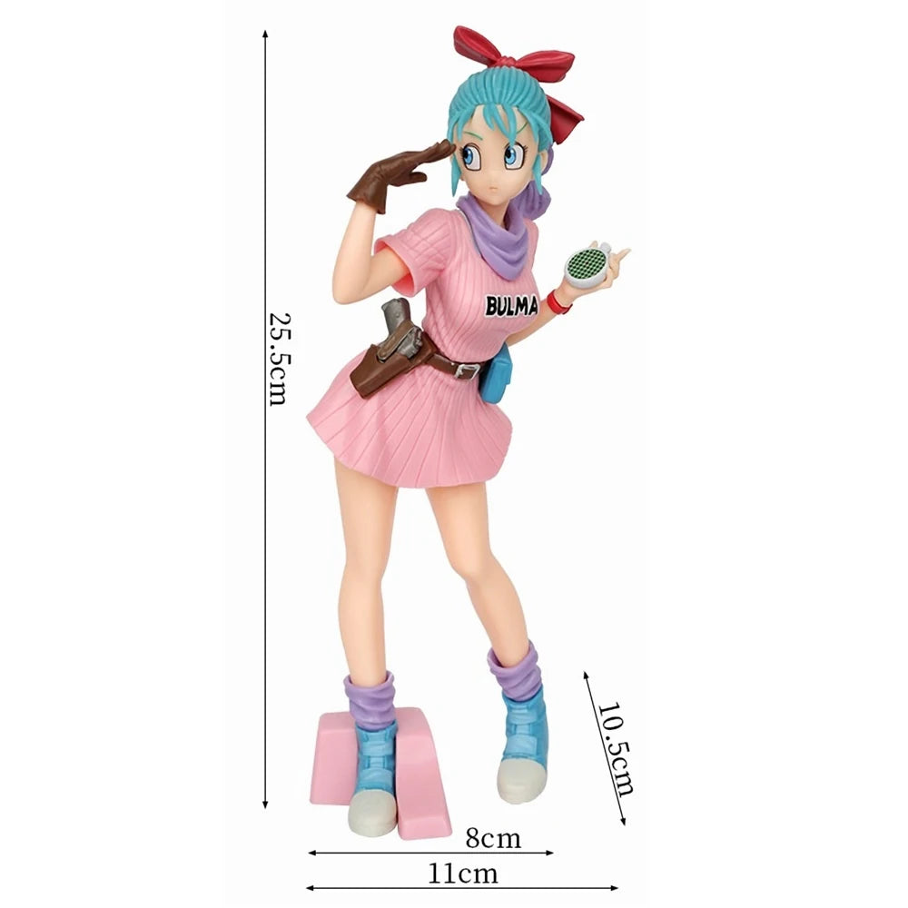 Anime Cartoon Dragon Ball Z 25cm Bulma PVC Action Figure Cute Statue Model Figurine Collectible Dolls Toy Gifts - Slobuy