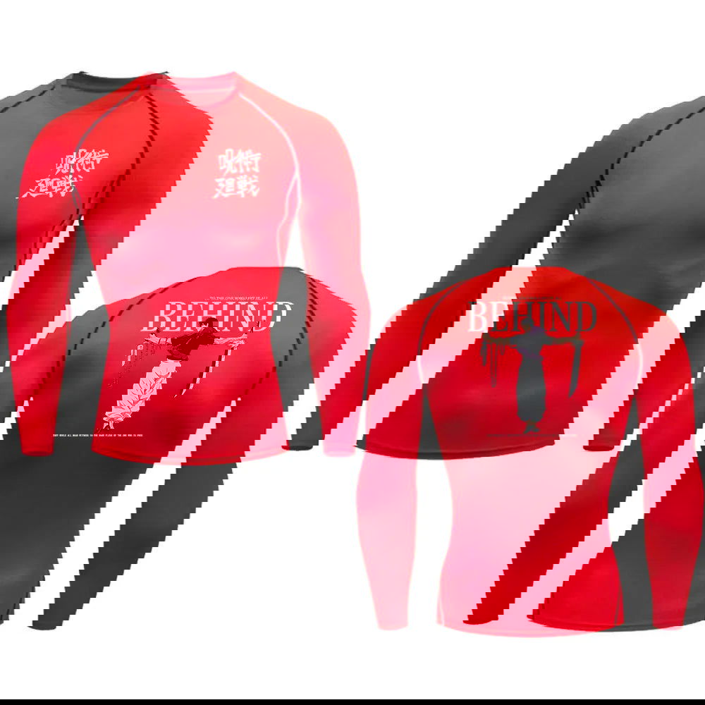 Anime Compression Shirt Men Print Breathable Football Fitness Tight Sportswear Althletic Quick Dry Rash Guard Gym Riding Tops - Slobuy