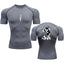 Anime Compression Shirt Men Print Breathable Football Fitness Tight Sportswear Althletic Quick Dry Rash Guard Gym Riding Tops - Slobuy