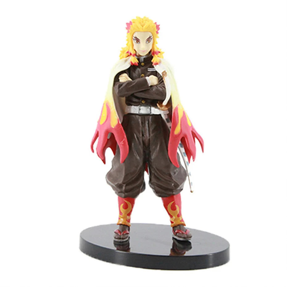 Anime Demon Slayer Figure Kamado Tanjirou Nezuko Action Figures PVC Model Toys Zenitsu Figurine Inosuke Kimetsu No Yaiba Figura - Slobuy