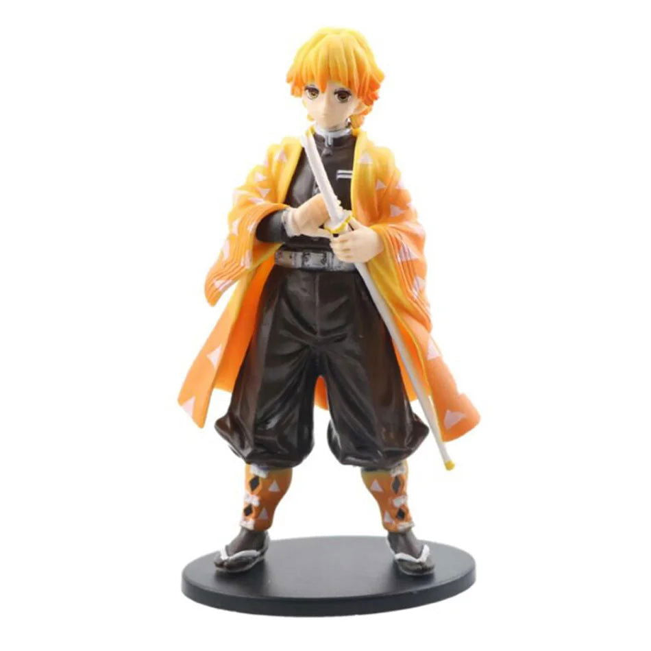 Anime Demon Slayer Kimetsu no Yaiba figure Kamado Tanjirou Action Figure Agatsuma Zenitsu Nezuko Warrior PVC Model Toys - Slobuy