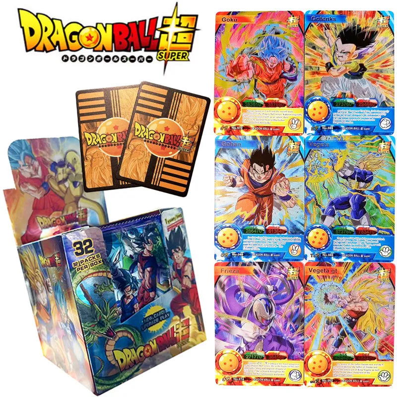 Anime Dragon Ball Cards Son Goku Saiyan Vegeta TCG Rare ShinyTrading Proxy Collection Card for KidsToy Gifts Game Cards - Slobuy
