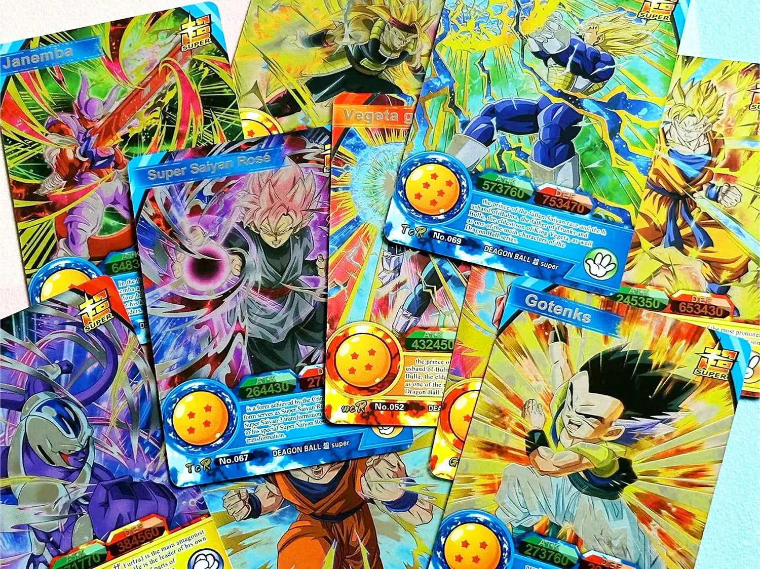 Anime Dragon Ball Cards Son Goku Saiyan Vegeta TCG Rare ShinyTrading Proxy Collection Card for KidsToy Gifts Game Cards - Slobuy