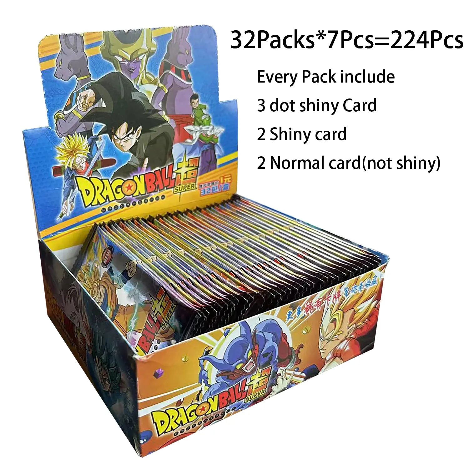 Anime Dragon Ball Cards Son Goku Saiyan Vegeta TCG Rare ShinyTrading Proxy Collection Card for KidsToy Gifts Game Cards - Slobuy