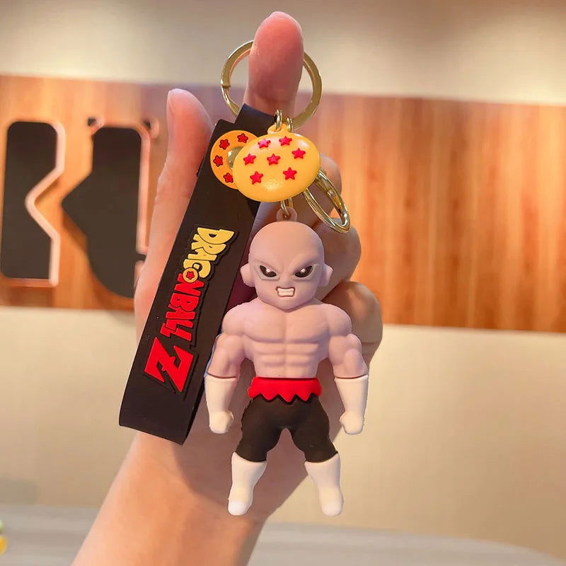 Anime Dragon Ball Keychain Fashion Jewelry Son Goku Vegeta Piccolo Action Figures 8CM PVC Key Ring for Men Women Bag Pendant - Slobuy
