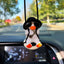Anime Duck Car Interior Decoration Cute Gypsum Swing Duck With Pipe Glasses Auto Rearview Mirror Pendant For Car Accessories - Slobuy
