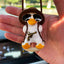 Anime Duck Car Interior Decoration Cute Gypsum Swing Duck With Pipe Glasses Auto Rearview Mirror Pendant For Car Accessories - Slobuy