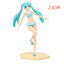 Anime Figure Wedding Dress Hatsune Miku Action Figures Kawaii Swimsuit Vocaloid PVC Collectible Model Toys Girl Gift - Slobuy