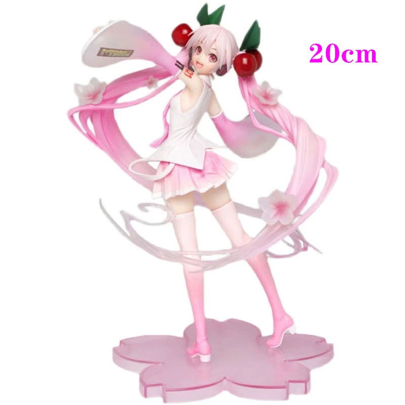 Anime Figure Wedding Dress Hatsune Miku Action Figures Kawaii Swimsuit Vocaloid PVC Collectible Model Toys Girl Gift - Slobuy