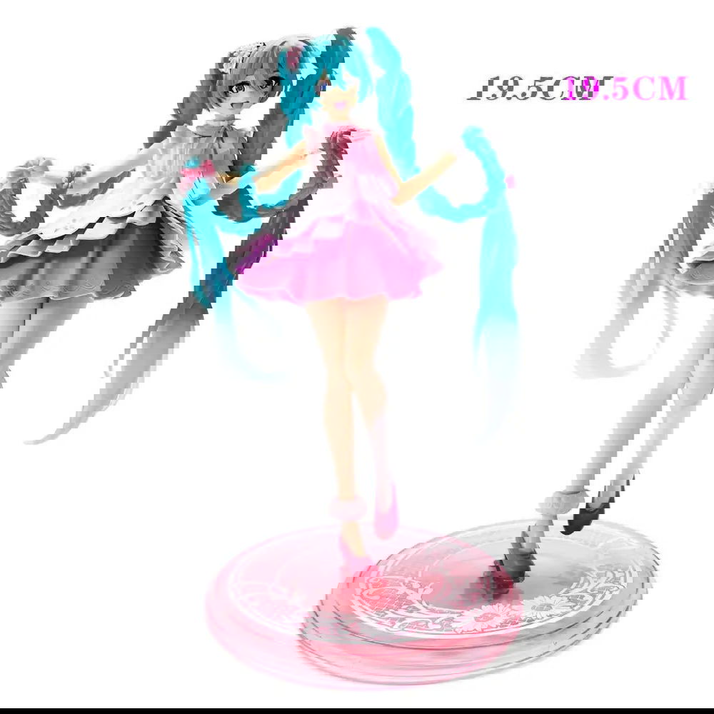 Anime Figure Wedding Dress Hatsune Miku Action Figures Kawaii Swimsuit Vocaloid PVC Collectible Model Toys Girl Gift - Slobuy