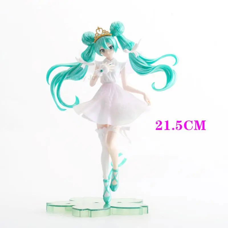 Anime Figure Wedding Dress Hatsune Miku Action Figures Kawaii Swimsuit Vocaloid PVC Collectible Model Toys Girl Gift - Slobuy