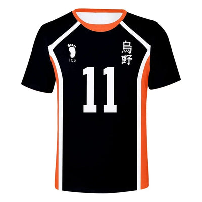 Anime Haikyuu Cosplay T Shirt Men Karasuno High School Hinata Shoyo Kageyama Tobio Volleyball Uniform Funny Tshirts Boy Clothing - Slobuy