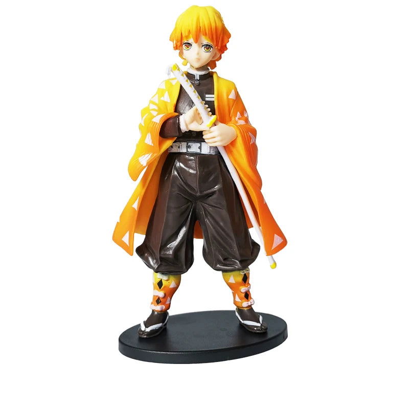 Anime Kamado Tanjirou Nezuko Demon Slayer Figure Action Figures PVC Model Toys Zenitsu Figurine Inosuke Kimetsu No Yaiba Figura - Slobuy