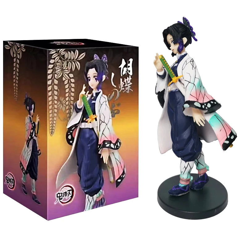 Anime Kamado Tanjirou Nezuko Demon Slayer Figure Action Figures PVC Model Toys Zenitsu Figurine Inosuke Kimetsu No Yaiba Figura - Slobuy