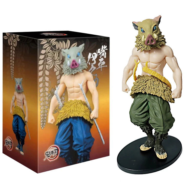 Anime Kamado Tanjirou Nezuko Demon Slayer Figure Action Figures PVC Model Toys Zenitsu Figurine Inosuke Kimetsu No Yaiba Figura - Slobuy