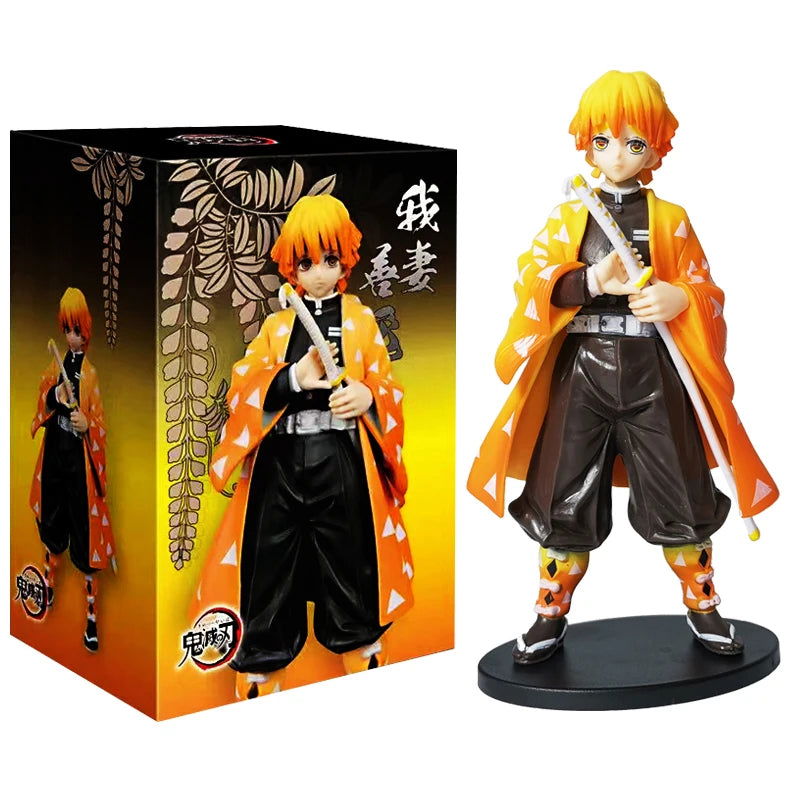 Anime Kamado Tanjirou Nezuko Demon Slayer Figure Action Figures PVC Model Toys Zenitsu Figurine Inosuke Kimetsu No Yaiba Figura - Slobuy