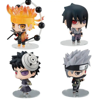 Anime Naruto Action Figure Naruto Sasuke Kakashi Itachi Model Toys Desktop Ornament Decoration Gift Boy Girl - Slobuy