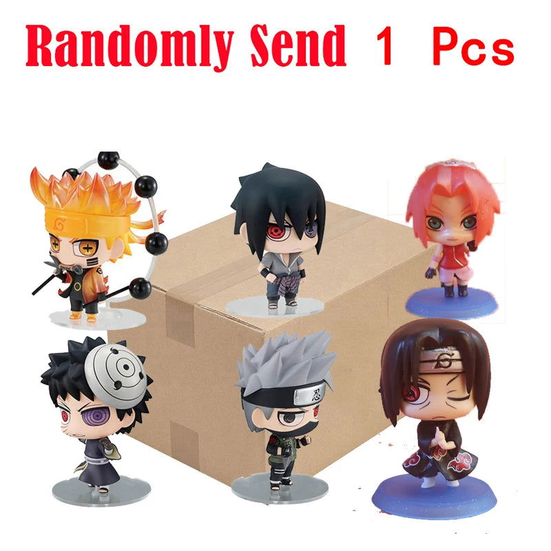 Anime Naruto Action Figure Naruto Sasuke Kakashi Itachi Model Toys Desktop Ornament Decoration Gift Boy Girl - Slobuy