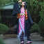 Anime Nezuko Cosplay Costume Kimono Devil Hunter Kamado Nezuko Costume Wig Womens Girls Kimono Uniform Clothes - Slobuy