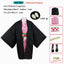 Anime Nezuko Cosplay Costume Kimono Devil Hunter Kamado Nezuko Costume Wig Womens Girls Kimono Uniform Clothes - Slobuy