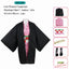 Anime Nezuko Cosplay Costume Kimono Devil Hunter Kamado Nezuko Costume Wig Womens Girls Kimono Uniform Clothes - Slobuy